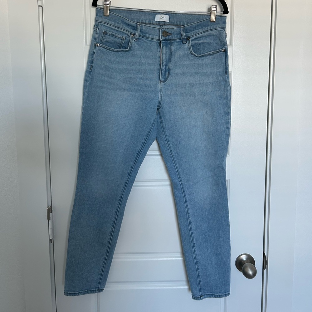 LOFT Women's Light Blue Skinny Jeans